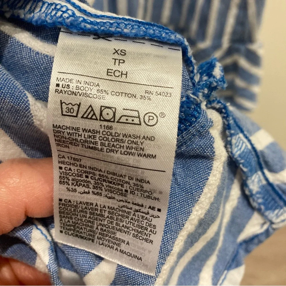 Old Navy striped blue and white sundress - Picture 2 of 7